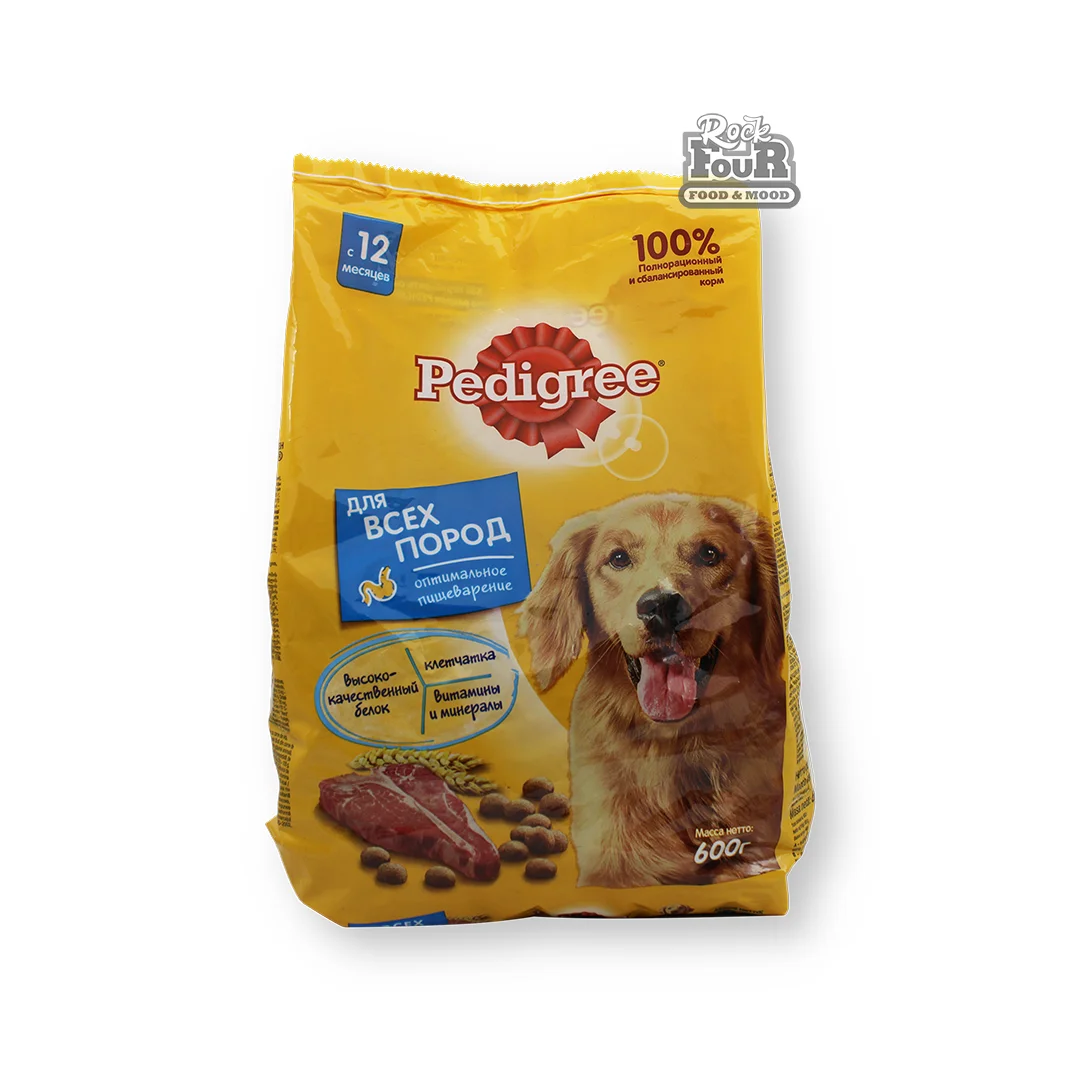 Dog food "Pedigree" beef 600g